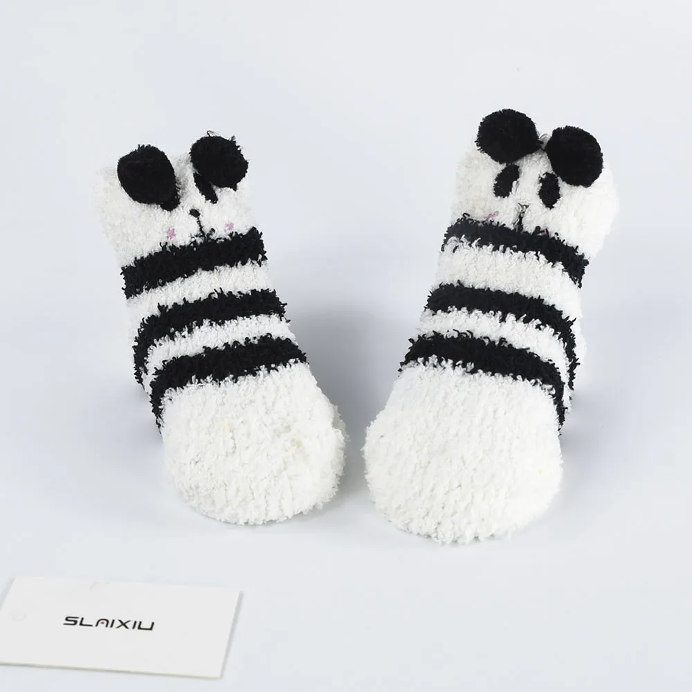 Panda 8 стилей; Детские носки с животным узором; подарок на день рождения; Kawaii; носки для малышей Одежда для маленьких мальчиков и девочек - Цвет: Panda