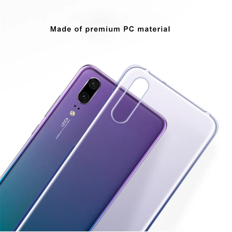 Официальный huawei P20 P20 Pro Жесткий ПК чехол прозрачный чехол задняя крышка оболочка для huawei P20 P20pro