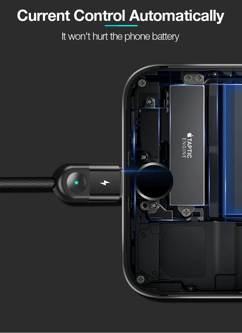 Cafele светодиодный светильник 3 в 1 usb кабель для зарядки Micro usb type C кабель для iPhone XR huawei Xiaomi samsung 130 см Синхронизация данных USB провод