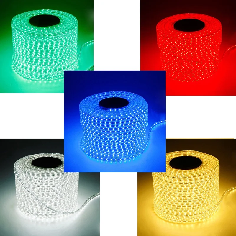 

5050 LED Strip 220V Waterproof Flexible LED light Tape 220V lamp Outdoor String 1M 2M 3M 4M 5M 6M 7M 8M 10M 12M 15M 20M 25M-35M
