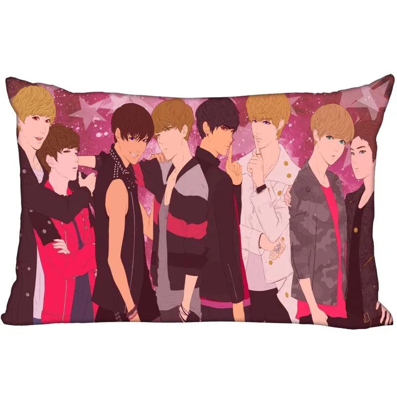 KPOP звезда экзо прямоугольная наволочка Двусторонняя атласное с узором Наволочка на заказ Ваш образ подарок - Цвет: 8