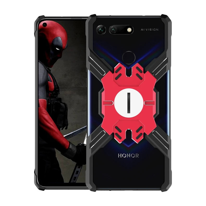 Черный Чехол для huawei Honor View 20, роскошный противоударный алюминиевый металлический защитный чехол для Honor V20, чехол для mate 20 Pro, чехол - Цвет: Черный