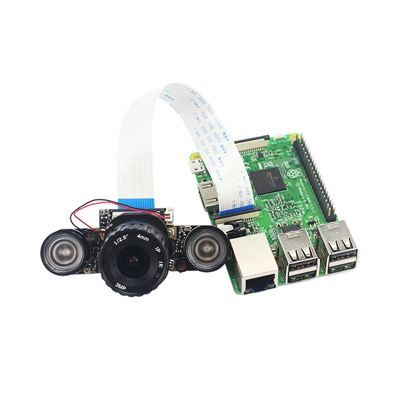 Raspberry Pi 4 камера ночного видения Raspberry Pi 3 5MP IR-CUT фокусировка регулируемая камера для Raspberry Pi 4 3 Модель B 3B Plus