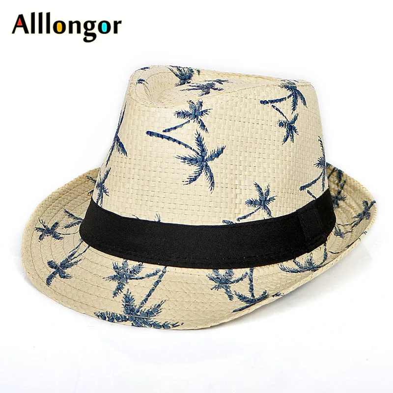 Пляжная Солнцезащитная шляпа с кокосовой пальмой для мужчин лето 2020 короткая