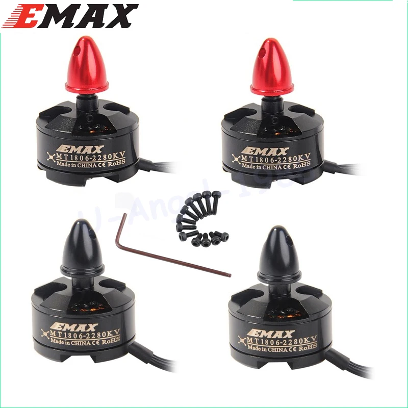 4 компл./лот EMAX MT1806 2280KV CW &amp CCW бесщеточный двигатель и 12A SimonK ESC для мультикоптера