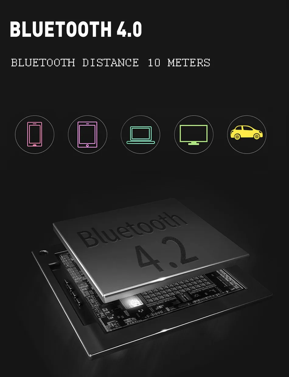 LIGE портативный Bluetooth динамик Портативный беспроводной громкий динамик звуковая система 10 Вт стерео музыка объемный водонепроницаемый открытый динамик