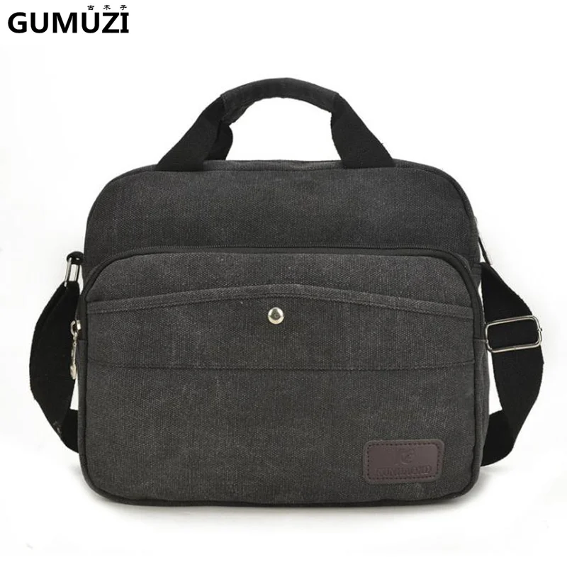 

Сумка-мессенджер GUMUZI, холщовая, винтажная, вместительная, для путешествий