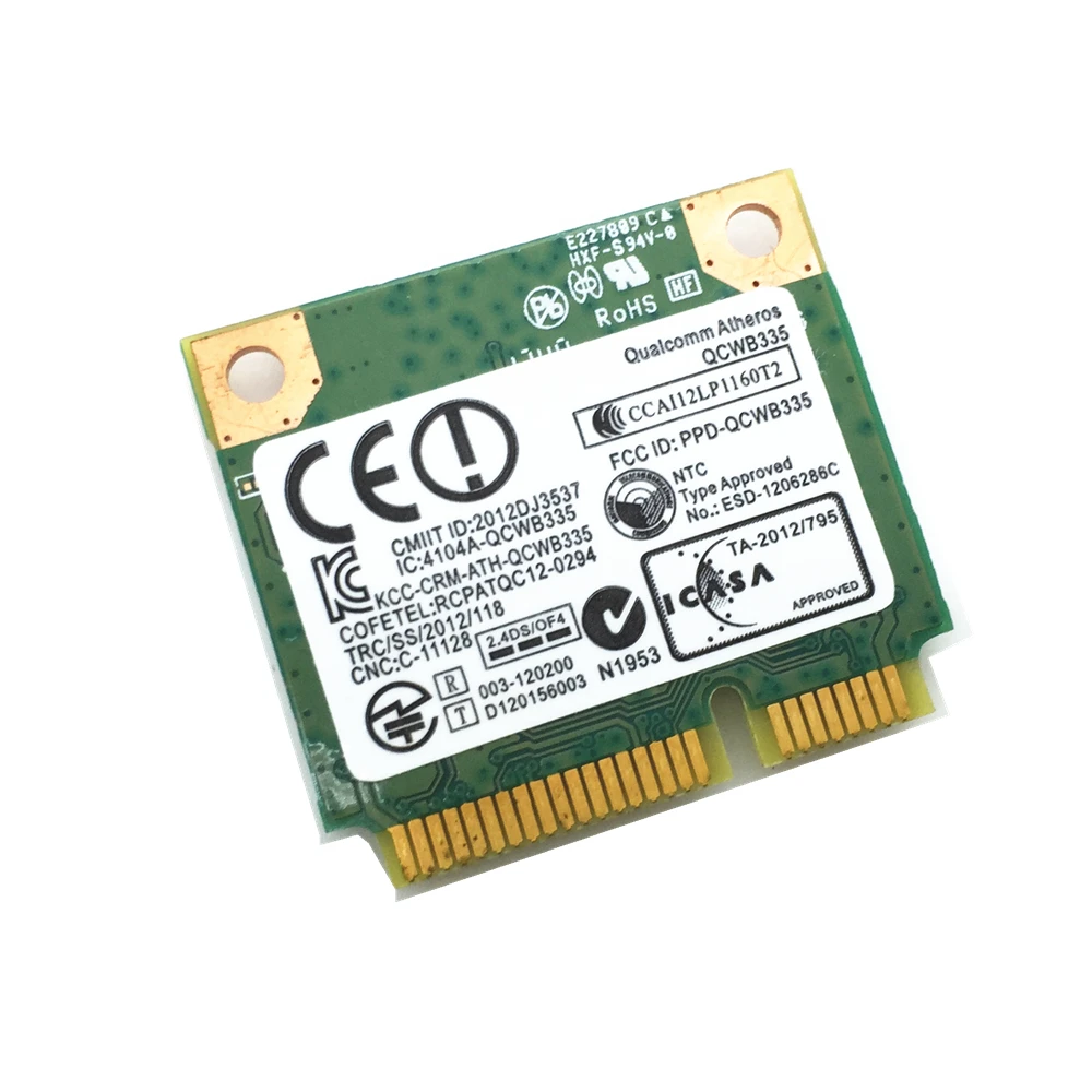 Беспроводная Wi Fi карта для ноутбука Inspiron 15 3542 05GC50 QCWB335 802.11n Bluetooth 4 0|card laptop|card sharing