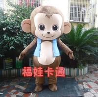 little monkey mascot costume adult size cute cartoon monkey theme anime cosplay costumes for school kids
