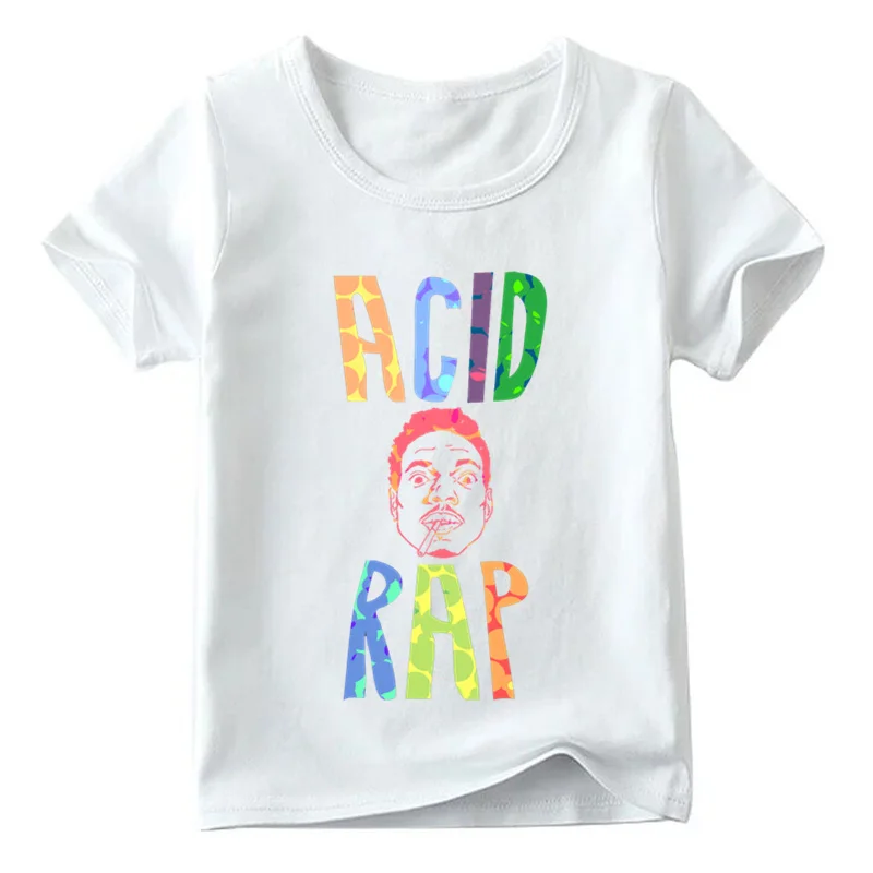 2019 футболка для мальчиков и девочек Рисунок рэпера хип-хоп с принтом рэп детские