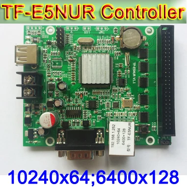 TF-E6NUR (TF-E5NUR) LED Display module controller,Support for text, clock display,P10 Single&double color LED Panel control card