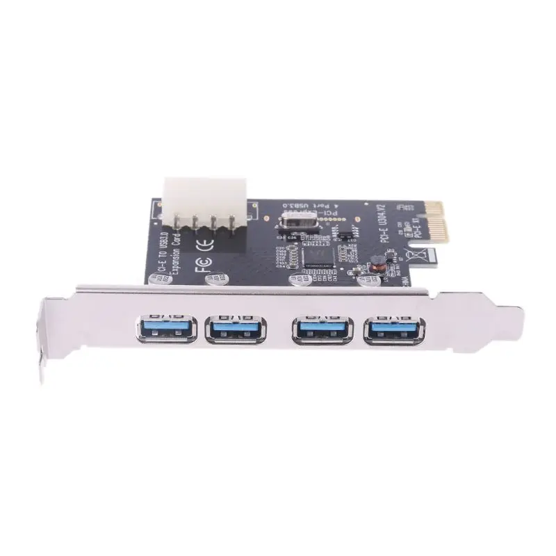 4 порта PCI-E к USB 3,0 концентратор PCI Express карта расширения адаптер 5 Гбит/с скорость абсолютно