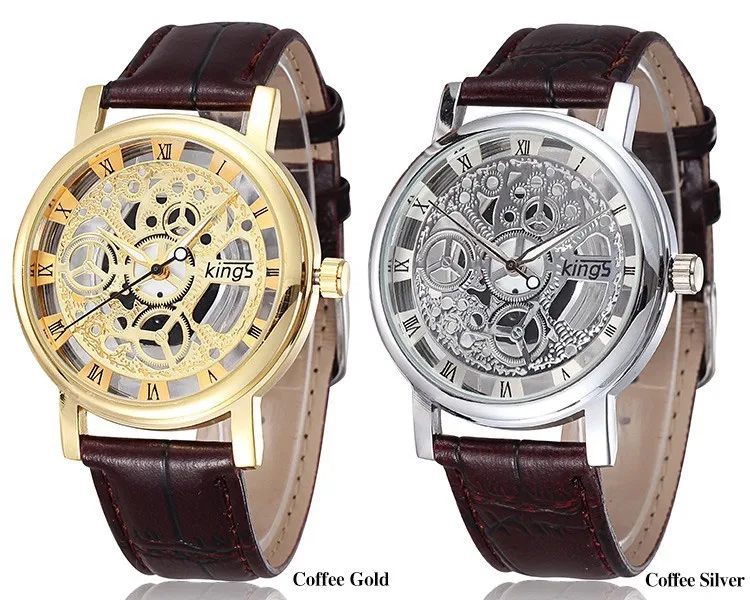 Luxury Brand hollow Leather Quartz Watch Men Women Fashion Bracelet Wrist Wristwatches Clock Relogio Masculino Feminino | Наручные часы