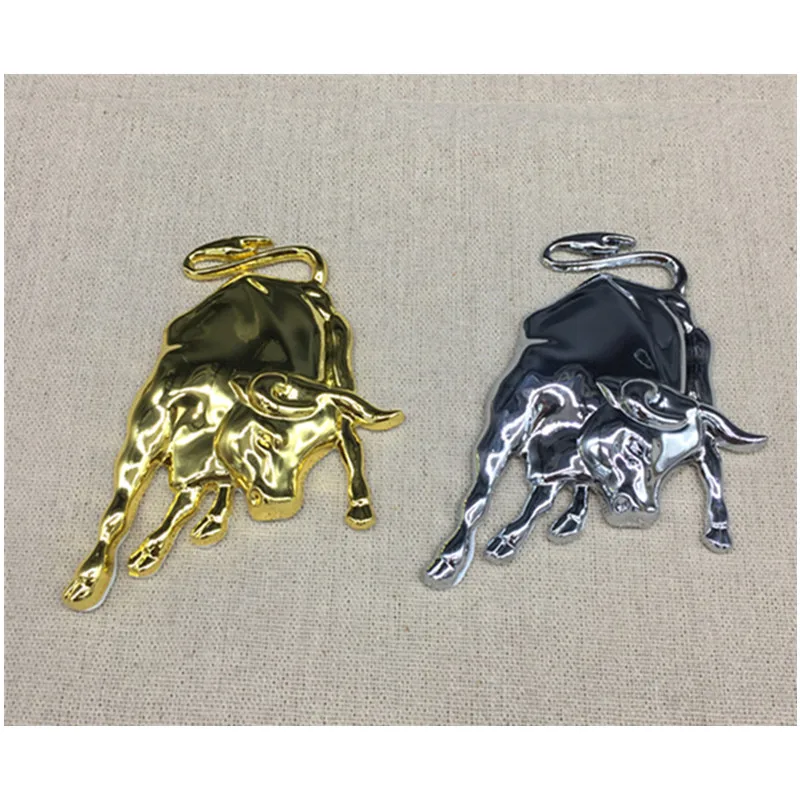 Автомобильный Стайлинг Чехлы 3D металлический Бык эмблема знак автомобиля стикер