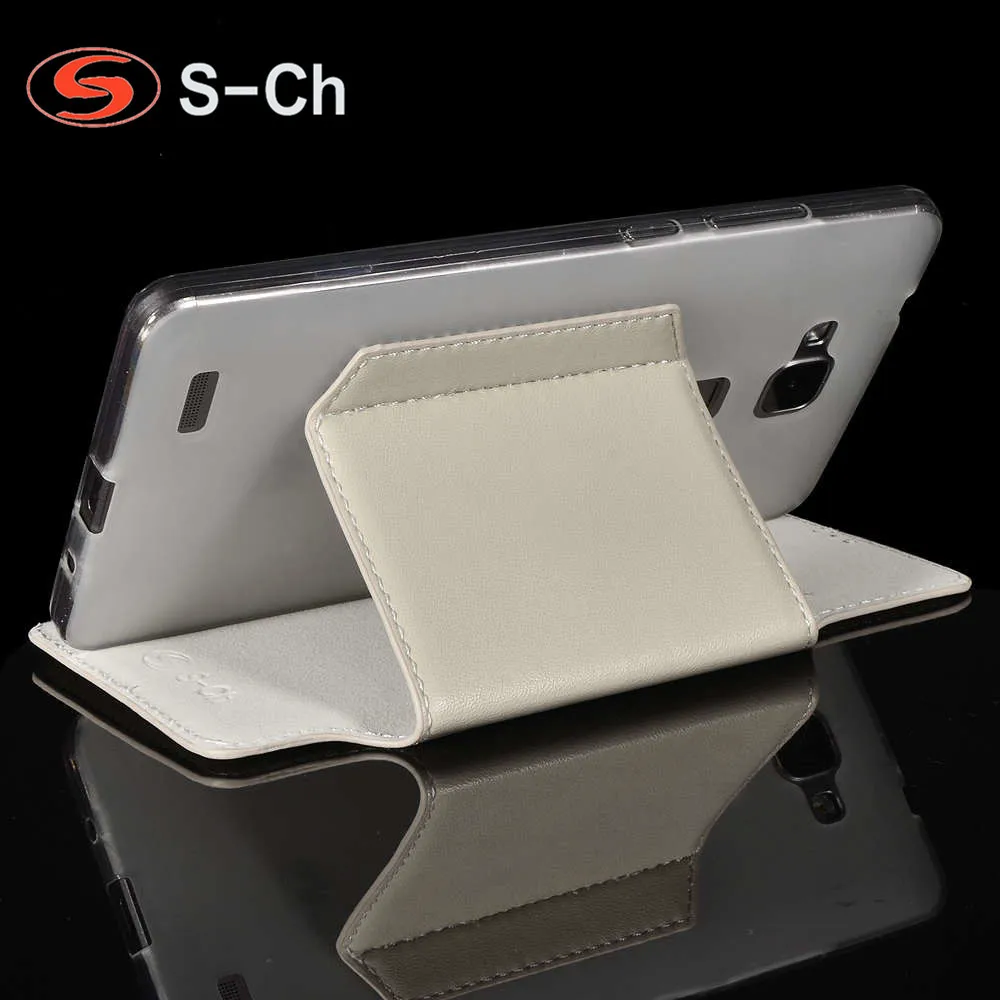 Складной чехол для Huawei Ascend Mate 7 деловой Оригинальный флип из ТПУ с отделениями