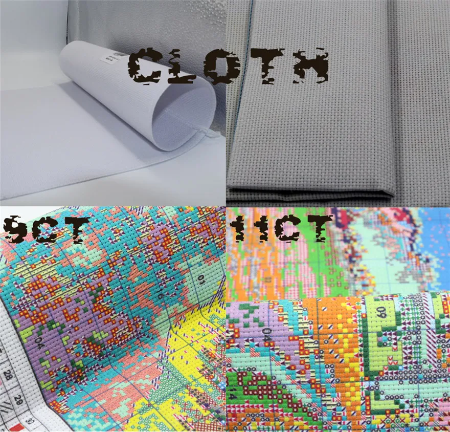 Рукоделие вышивка крестиком DIY DMC животные наборы для вышивки в комплекте 9ct 11ct