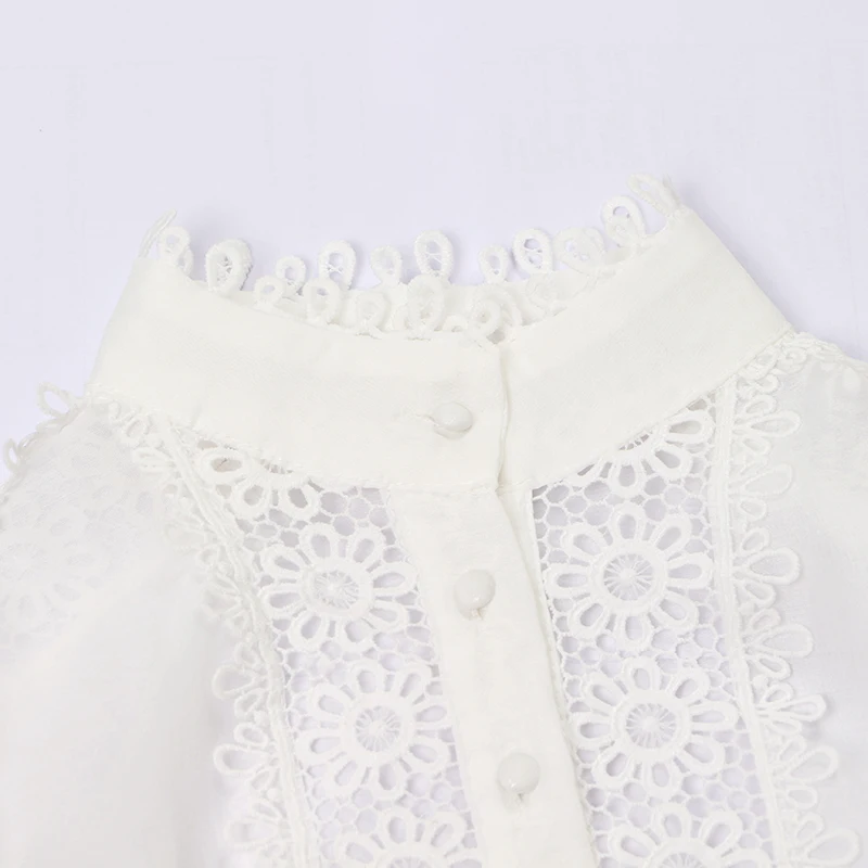 Блузка TWOTWINSTYLE Женская с длинным рукавом и стоячим воротником|Блузки| |