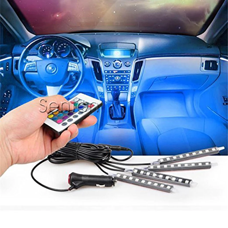 Неоновая лампа для салона автомобиля Lada Jeep Renegade Mitsubishi ASX Alfa Romeo VW Passat B5 B6 Tiguan Fiat Suzuki