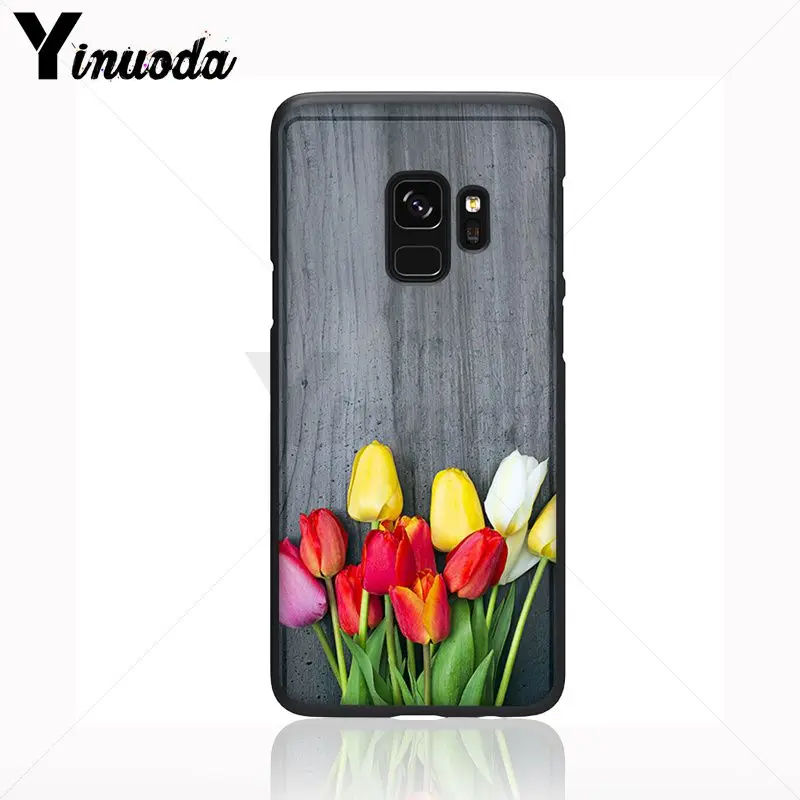 Yinuoda тюльпан красивые цветы Мягкий силиконовый чехол для телефона Samsung Galaxy s9 s8plus