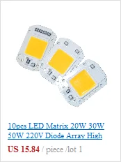 5 шт./лот Hydroponice AC 110 V 220 V 20 Вт 30 Вт 50 Вт светодио дный растут чип полный ассортимент 380nm-840nm для внутреннего светодио дный светать