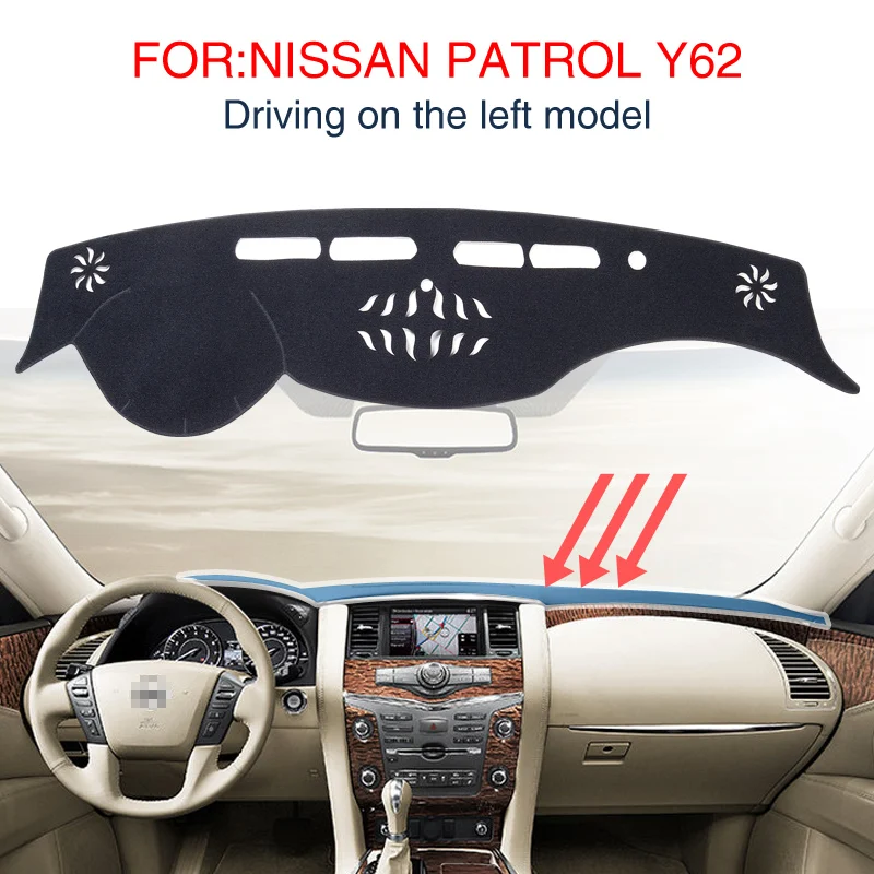 Противоскользящий коврик для приборной панели NISSAN PATROL Y62 Солнцезащитный