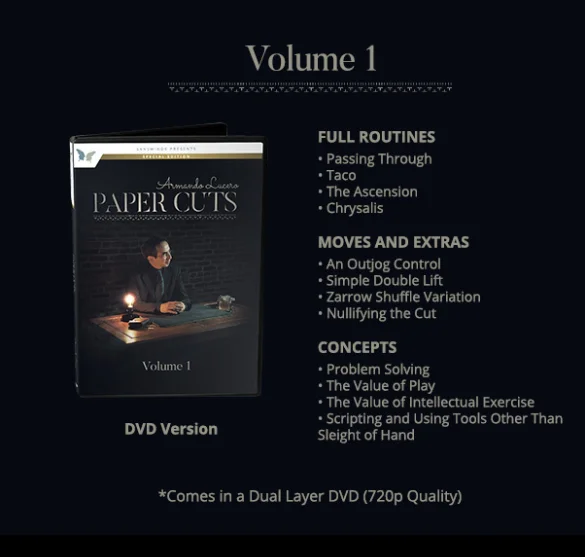 2018 бумажные вырезы от Armando Lucero 4 набора (vol1 vol2 vol3 vol4) trick|Волшебные фокусы| |