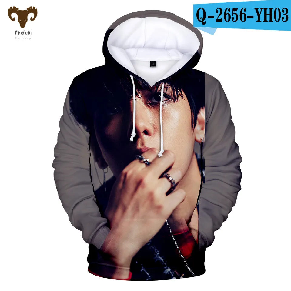 6 Frdun Tommy 3D печатные EXO толстовки Толстовка Мужская Аниме Мода Kpop Повседневная Новое поступление унисекс для взрослых/детей мягкая толстовка - Цвет: 6