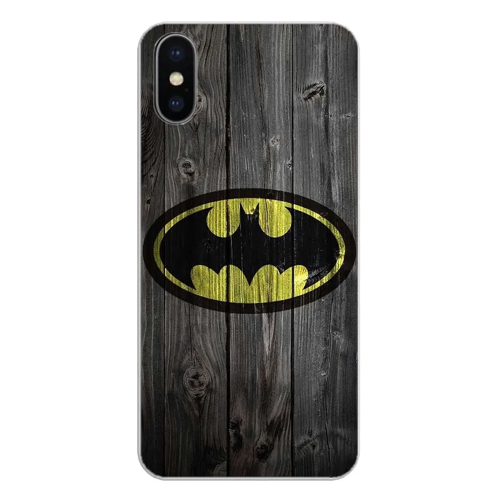 Силиконовый чехол Бэтмен супергерой для iPhone XS Max XR X 4 4S 5 5S 5C SE 6 6S 7 8 Plus Samsung Galaxy J1 J3 J5