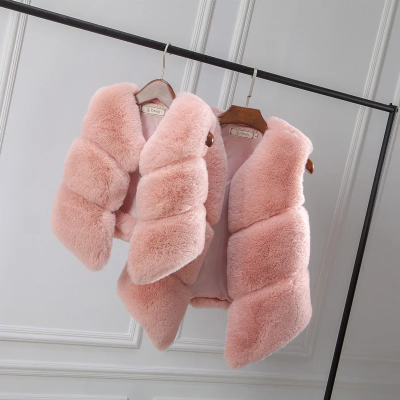 Осенне-зимний меховой жилет для мамы и дочки | Мать ребенок
