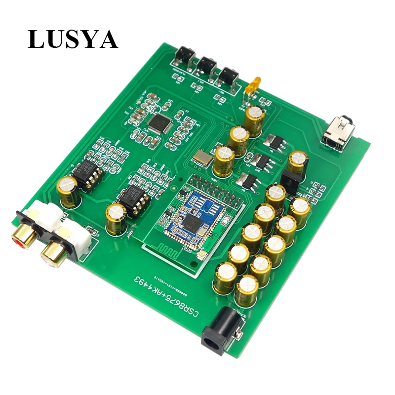 Аудио приемник Lusya CSR8675/QCC3008 Hi Fi Bluetooth 5 0 декодер AK4493 APTX HD DAC поддержка 24 бит Beyond ES9038