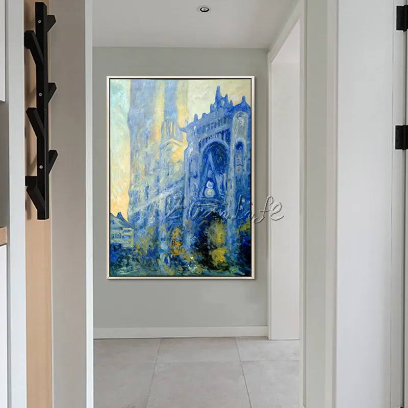 Monet церковная картина маслом на холсте известная репродукция монета настенные