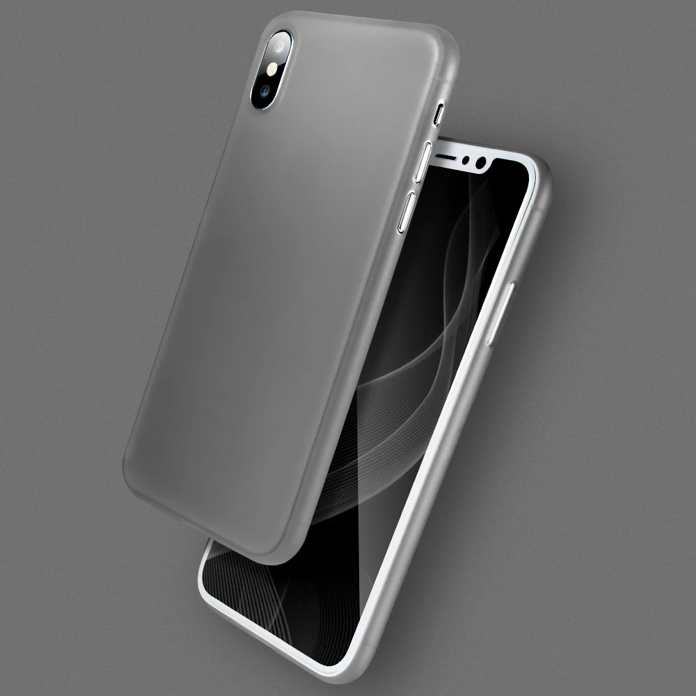For iPhone X Case 0.3mm Ultra Thin Slim Matte Soft 10 7 8 Plus Flexible PP Durable High Quality Mat PC Cover |