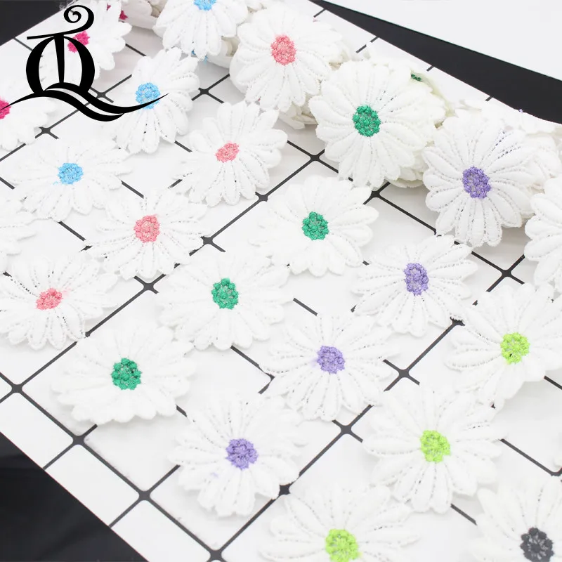 2 двор 53 мм высокого качества украшения растворимые в воде любят цветок кружево