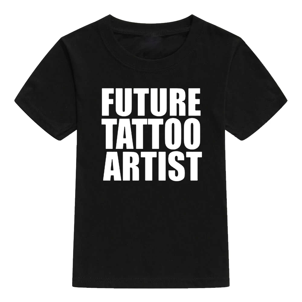 Future Tattoo Artist Милая футболка для малышей футболки с рисунком татуировки Детская