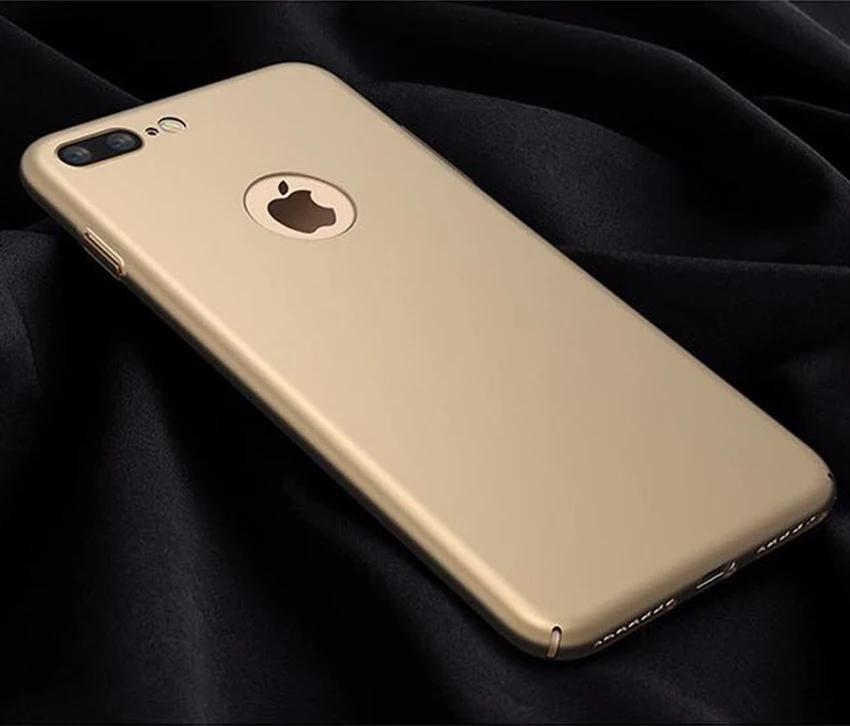 Золотой Роскошные жесткие пластиковые Матовые чехлы для IPhone 6, 5S, 6s, 6plus, 6s, 5, SE, 7, 8 Plus, X, 11 Pro, Xs Max, Xr, красный чехол, PC, полное покрытие для телефона - Цвет: Золотой