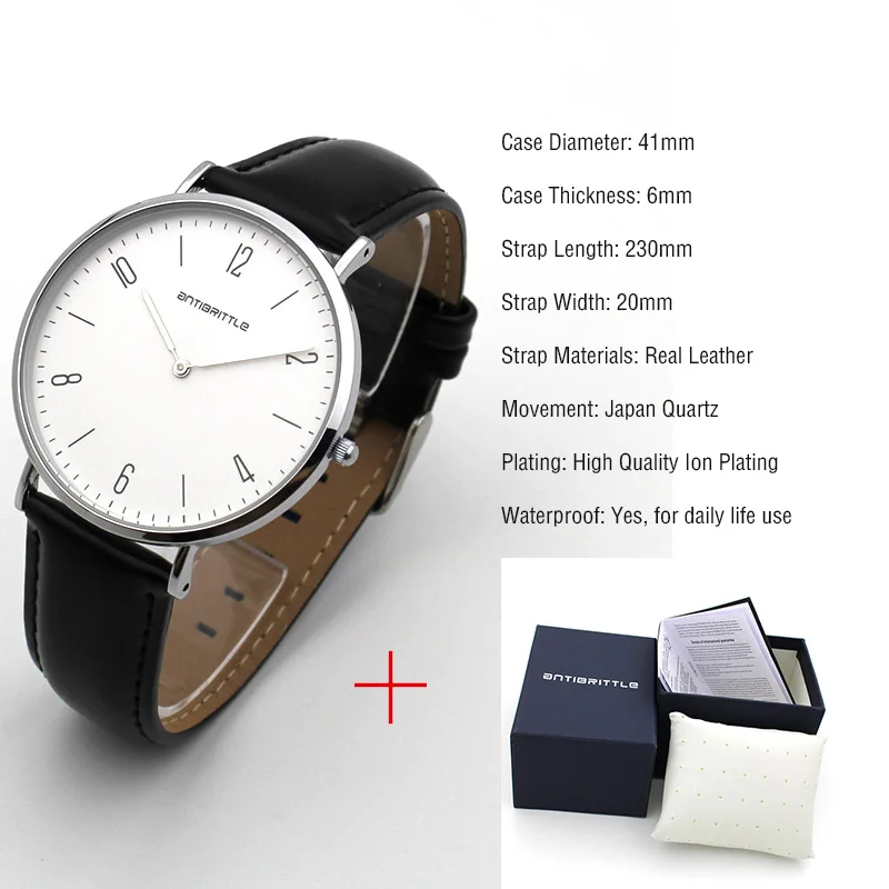 Leather 2 with box Модные Роскошные тонкие часы для мужчин ультра тонкие Бизнес минималистский Нержавеющая сталь магнит Классические кварцевые наручные часы Relogio Masculino - Цвет: Leather 2 with box