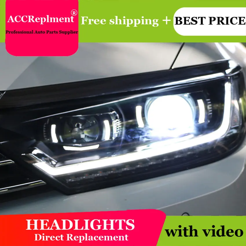 Автомобильный Стайлинг для европейского Passat головной светильник s 2017 2018 H7 hid Bi-Xenon