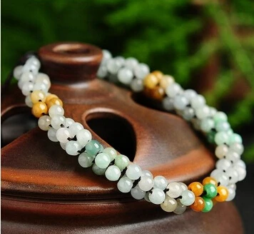 Браслет + 408 Аутентичные Бирма Леброн натуральные три ручные тканые браслеты |