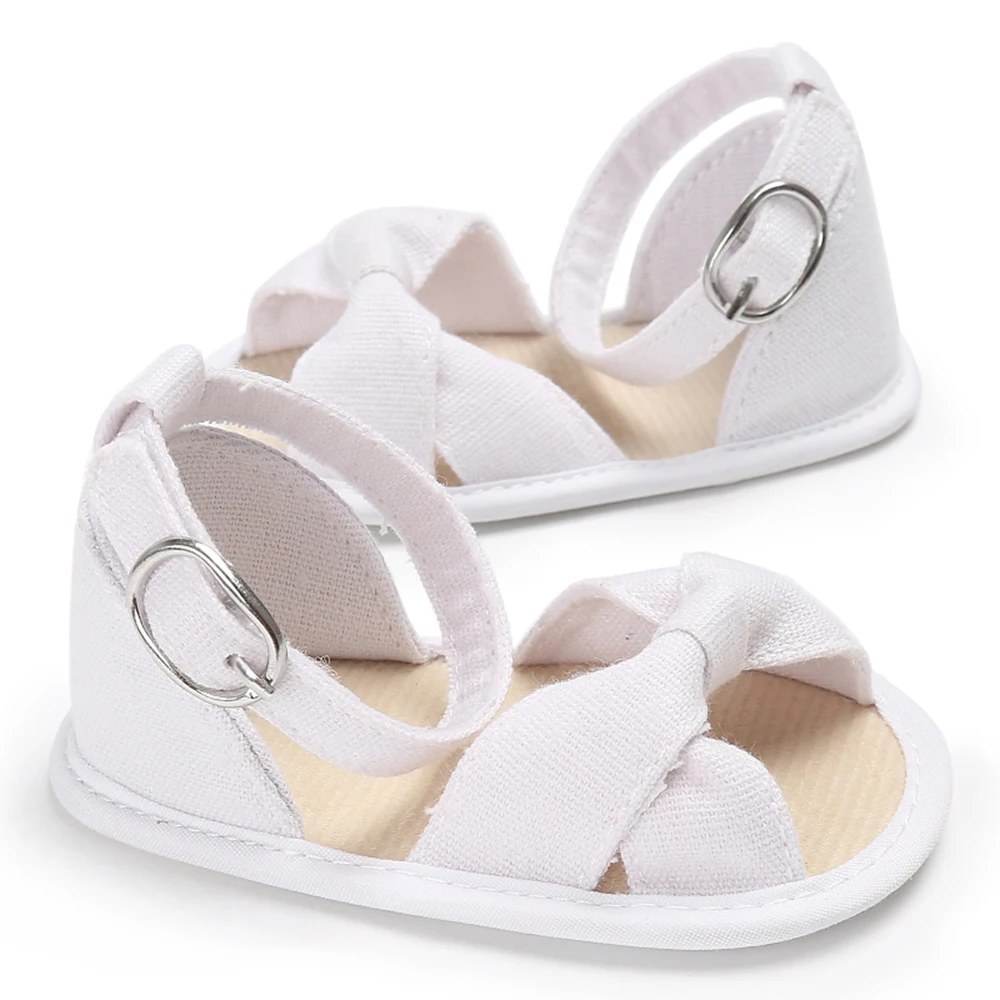 Обувь для новорожденных девочек мягкая нескользящая обувь с бантом и ремнем