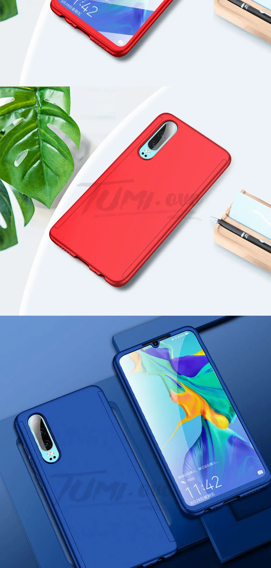 360 Full Protective Phone Case for Huawei Y5 Y6 Y7 Y9 Prime P Smart Pluz Z P30 P20 Lite Pro Nova 2i 3 3i 4 Cover with Glass