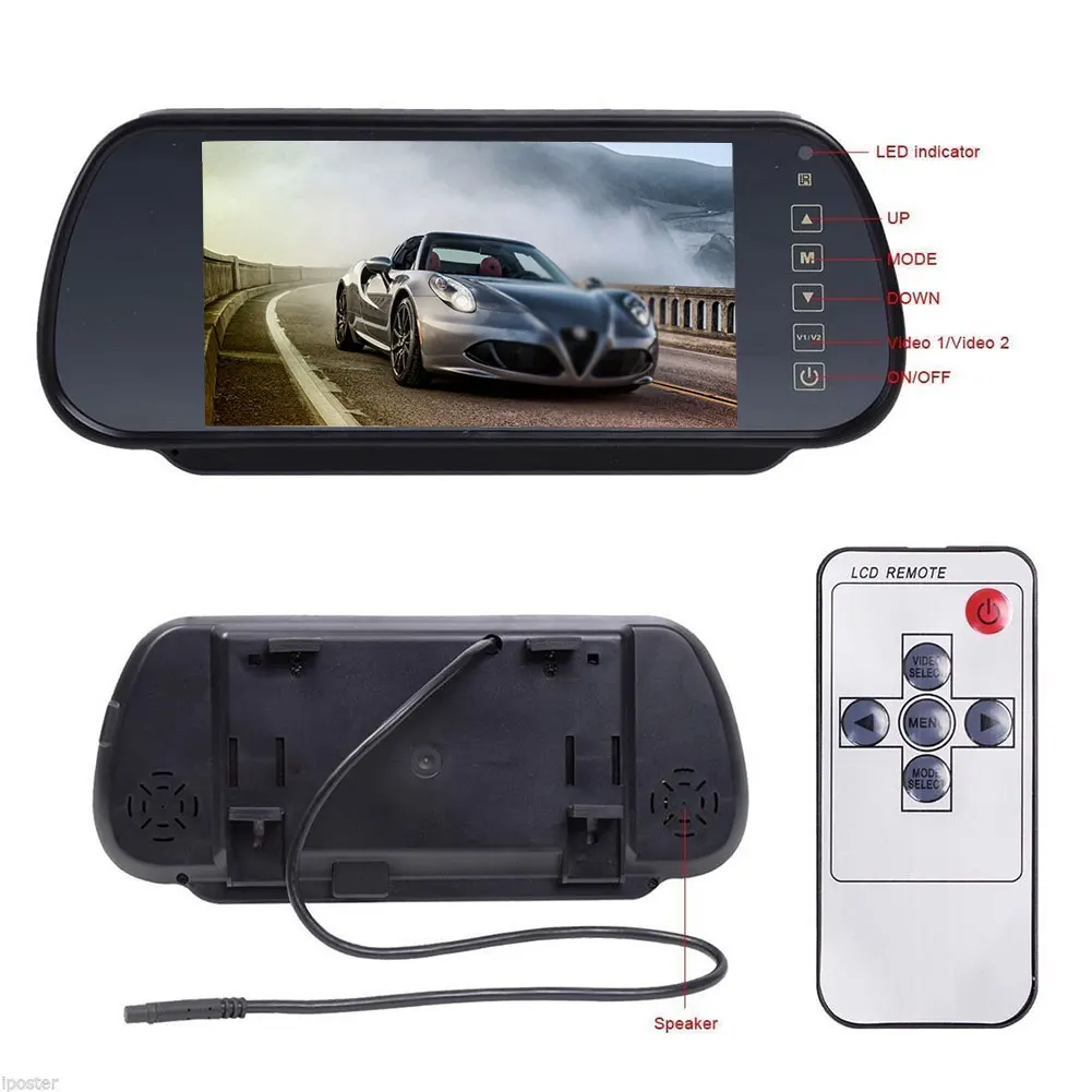

Car Parking Mirror New Arrival Auto Parking Assistance System 4.3 Inch Digital LCD Mirror Car Parking Monitor Anti-Glare Design