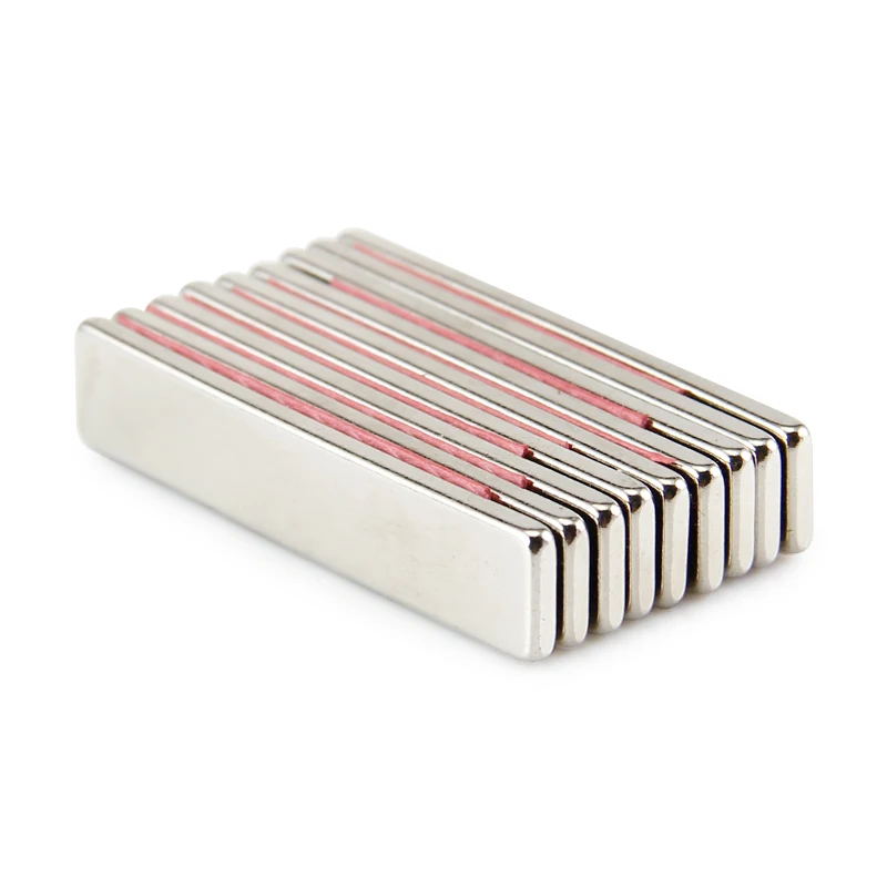 4pcs 50x10x2.5mm n50 neodymium magnet block rare earth strong magnets nickle | Обустройство дома
