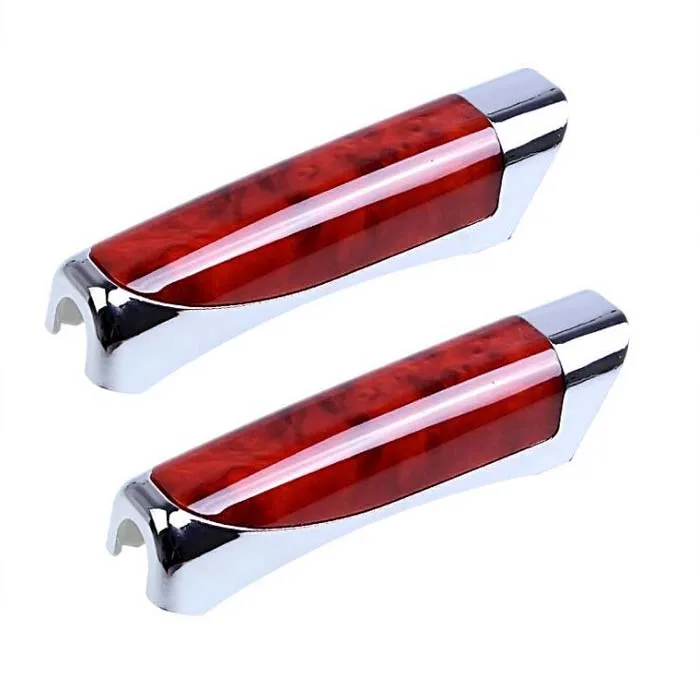 rete Universal Car Handbrake Grip Covers Sleeve Wood Texture ABS Plastic Plating Auto Interior Decor Cover Wh | Автомобили и