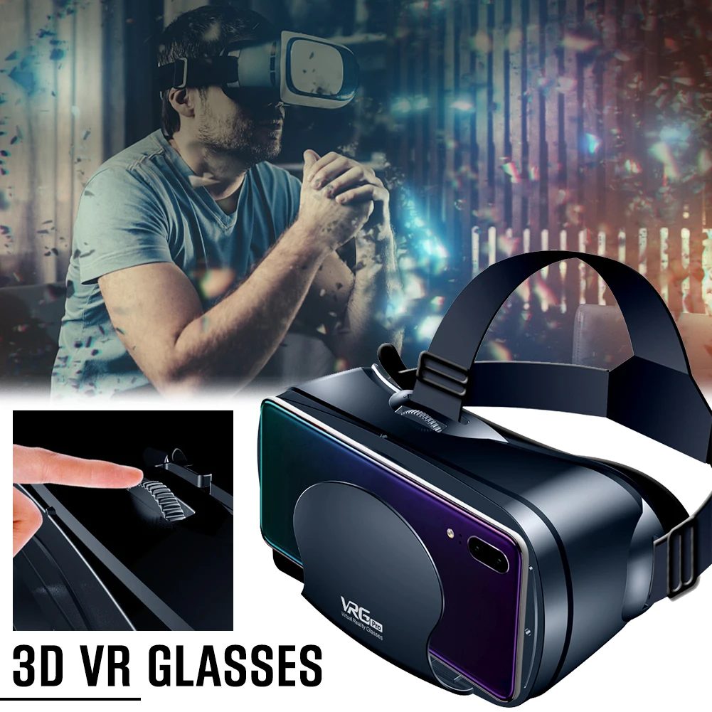VR очки специальный 120 градусов широкоугольный объектив 3D Виртуальная реальность магические очки для 5-7 дюймового мобильного телефона Высокое качество экрана