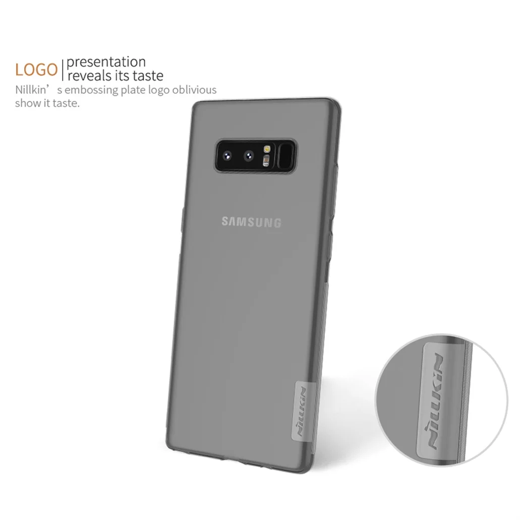 Для samsung Galaxy Note 8 чехол Nillkin натуральный прозрачный мягкий кремний ТПУ защитный чехол для samsung Note8 задняя крышка
