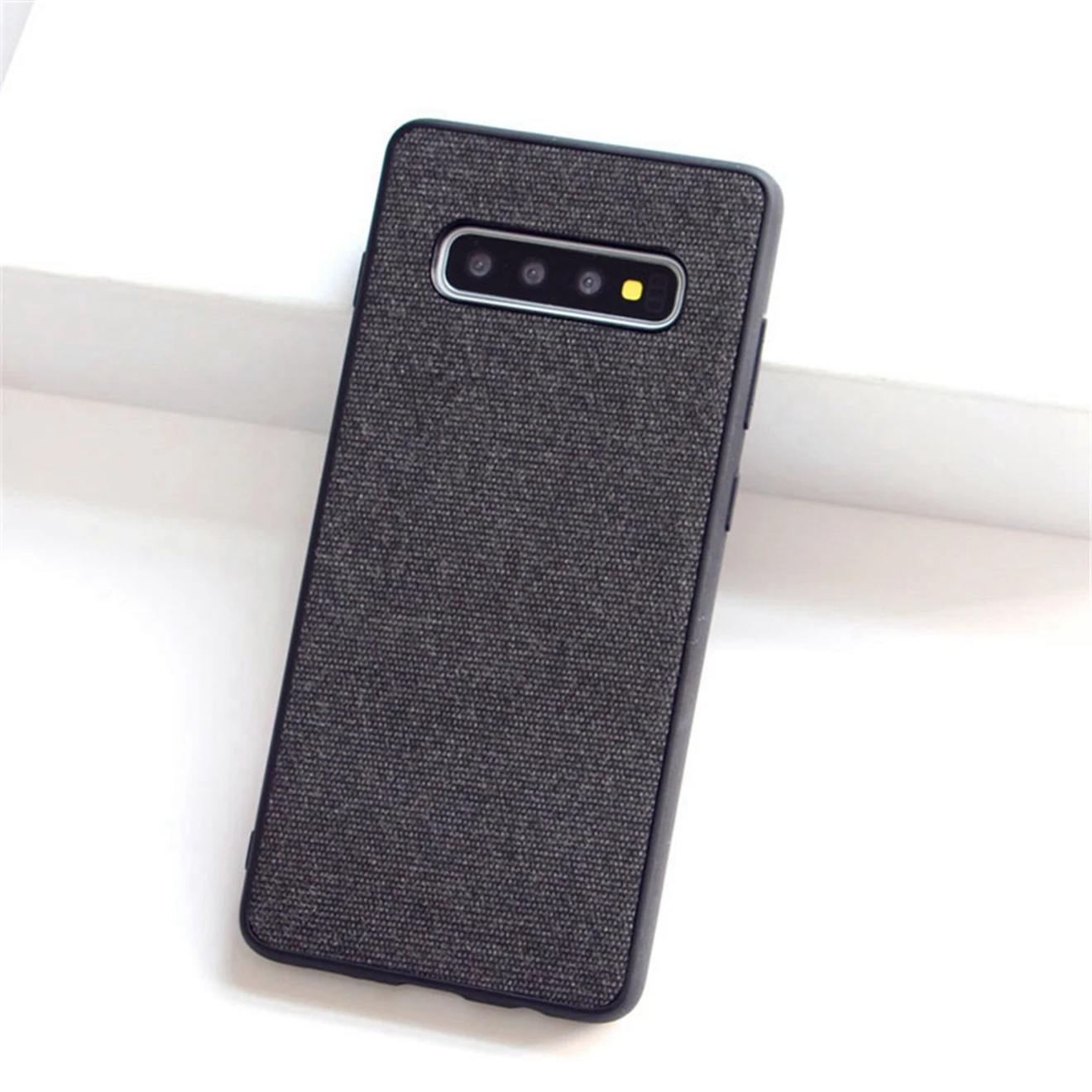 Для samsung Galaxy S10 A10 A20 A30 A50 A8S Note 9 чехол на заднюю панель из ТПУ холст нецарапающаяся