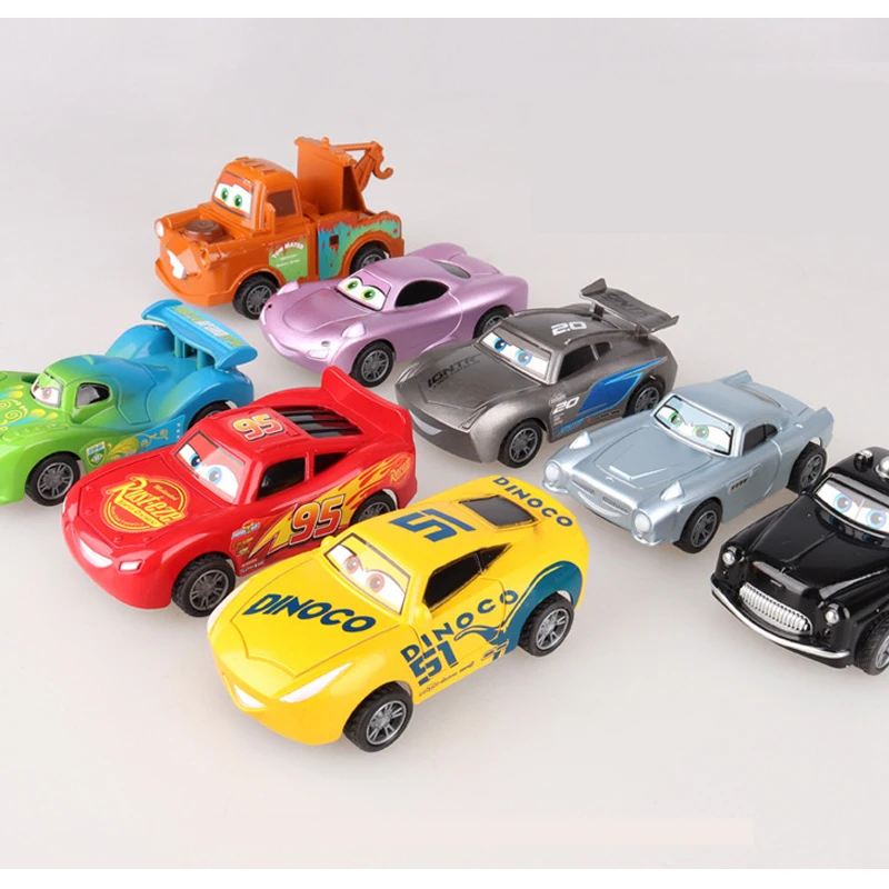 Disney Pixar Cars 2 3 Молния Маккуин Джексон шторм Вытяните назад Модель Pixar Фигурки игрушки автомобиль подарок для детей