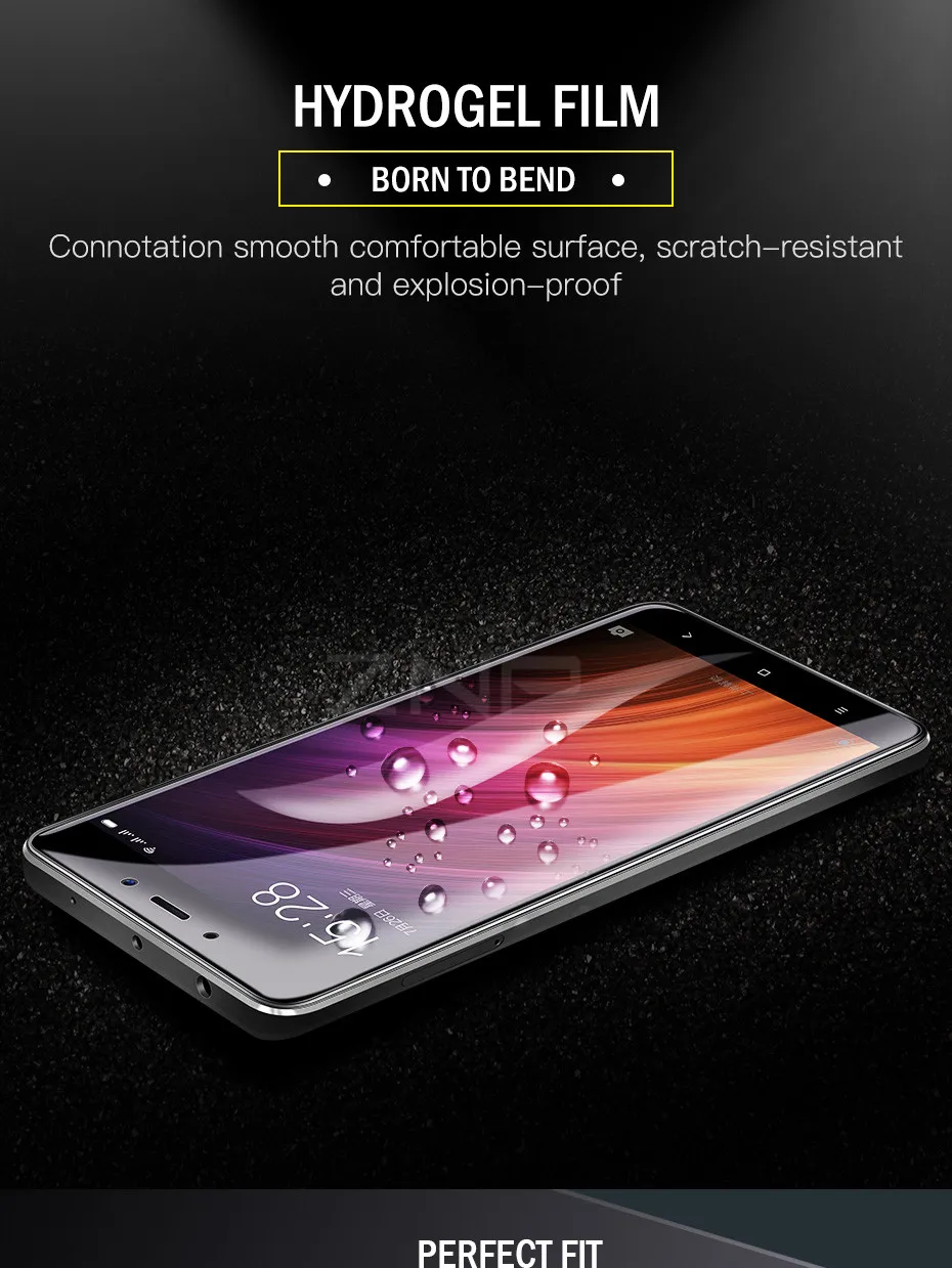 ZNP 4D полное покрытие мягкая защитная Гидрогелевая пленка для Xiao Redmi 4X 5A 4A Защита экрана для Redmi Note 5 5A Redmi 5 Plus пленка