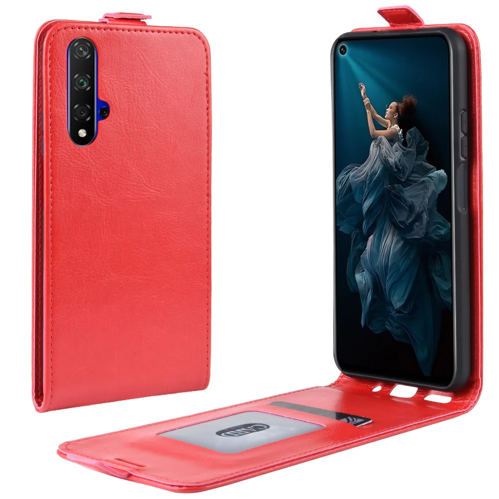 Роскошный кожаный чехол-накладка для Huawei Honor 20 откидной Чехол телефона