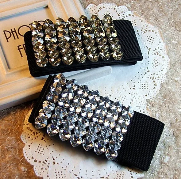 Новинка европейский дизайн персикового сердца стеклянные стразы женский пояс